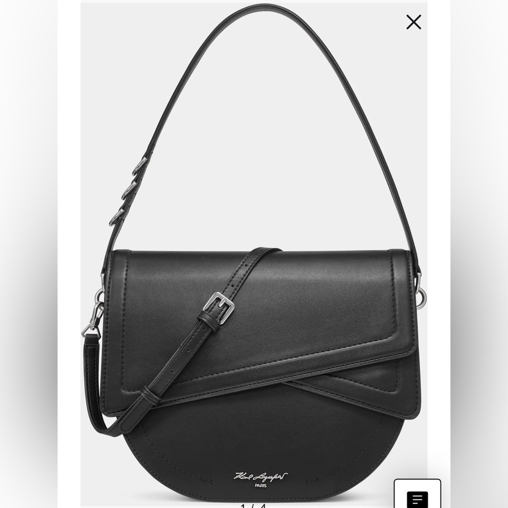 Karl Lagerfeld Deauville Black Shoulder Bag